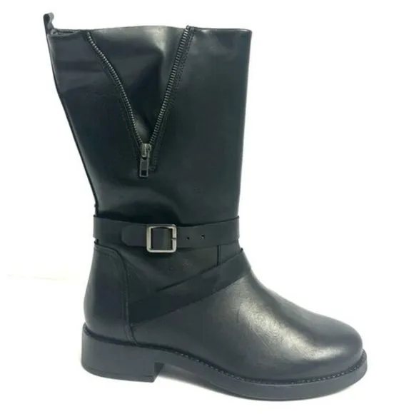 Eric Michael Women's Paloma Boots Black Leather EU40 M US9.5-10