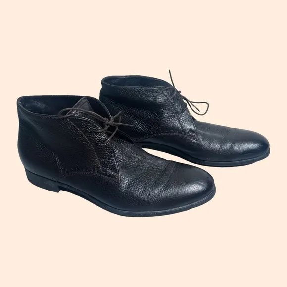 Ermenegildo Zegna Leather Chukka Boots