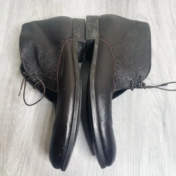 Ermenegildo Zegna Leather Chukka Boots