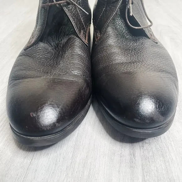 Ermenegildo Zegna Leather Chukka Boots