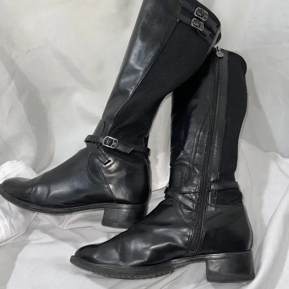Etienne Aigner E-Celine Black Knee-High Boots