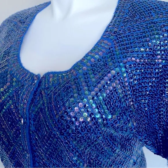 EUC Free People sequined cardigan