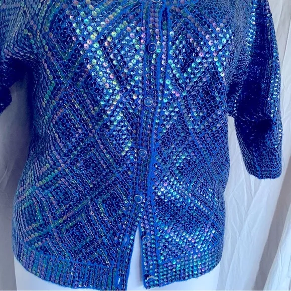 EUC Free People sequined cardigan