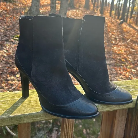EUC Rag &amp; Bone Albion Leather Suede Ankle Boots 37.5 US SIZE 6.5