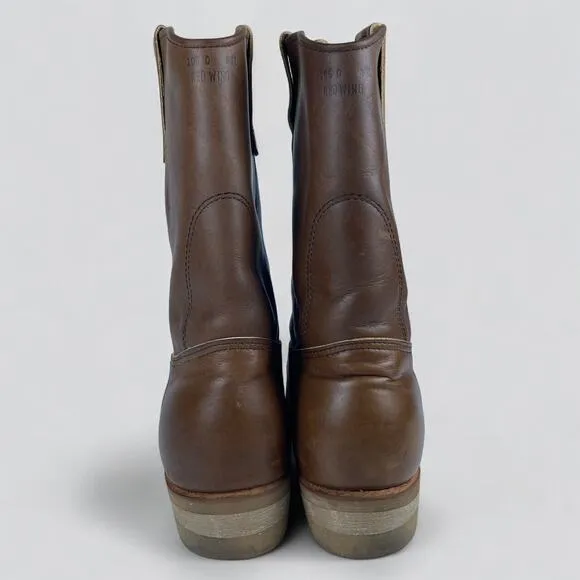 EUC Red Wing Vintage 1155 Pecos Brown Leather Work Boots Mens Sz 10.5