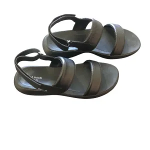 EUC💫Cole Haan Grand Os Zero Black Leather Women's ELLA Sandals Shoes 11 comfy