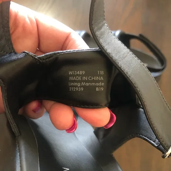EUC💫Cole Haan Grand Os Zero Black Leather Women's ELLA Sandals Shoes 11 comfy