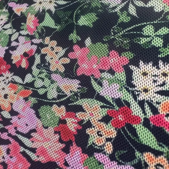 Eva Franco Fiona Maxi Floral Dress Mesh Sheer Sleeve Lined Anthropologie sz S