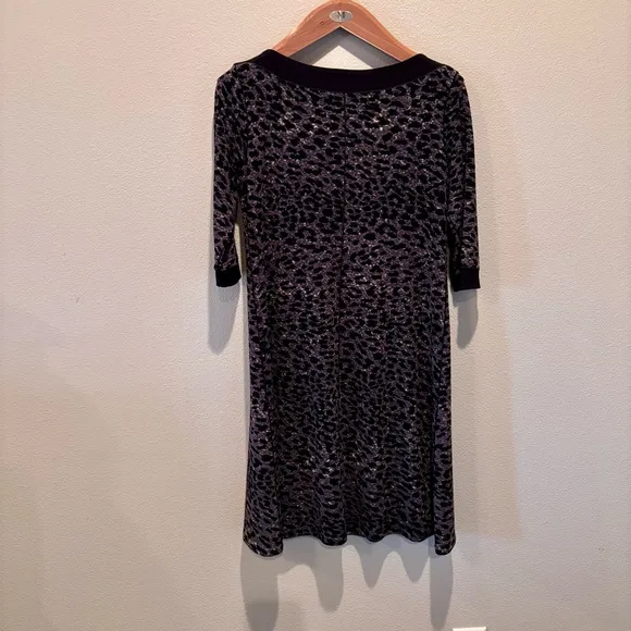 Eva Varro Animal Print A Line Dress, Large, Comfy Throw On Work Church Errands