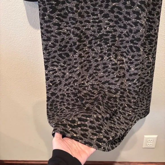 Eva Varro Animal Print A Line Dress, Large, Comfy Throw On Work Church Errands