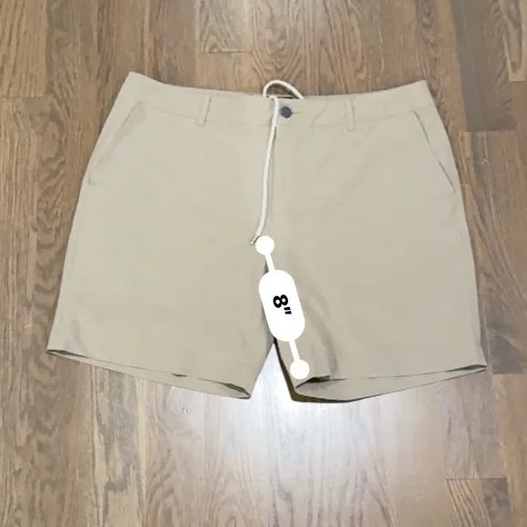 Faherty Mens All Day Belt Loop khaki Shorts size 40 E academia y2k preppy
