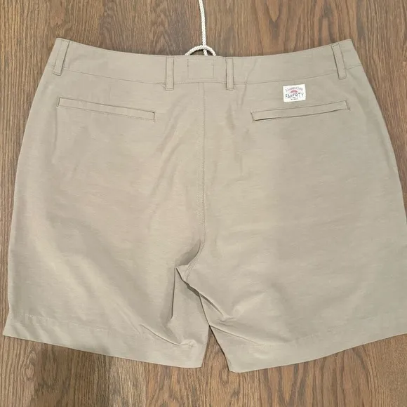 Faherty Mens All Day Belt Loop khaki Shorts size 40 E academia y2k preppy