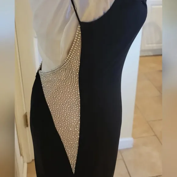 FERNANDO WONG BLACK FORMAL GOWN  (sz med)