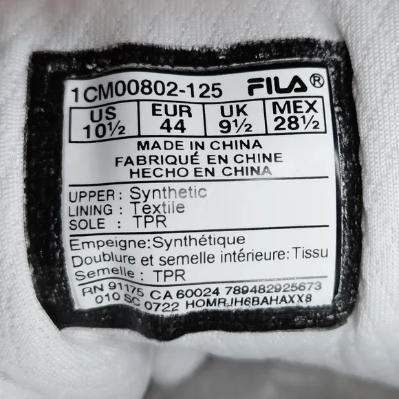 Fila Men's Everyday Sport Athletic Casual High-Top Vulc 13 MID Sneaker NWOT