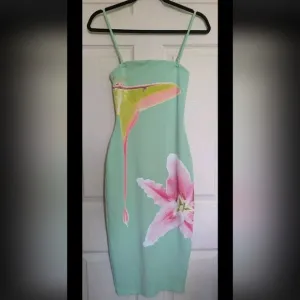FINAL PRICE Tyler McGillivary Luna Lily Bodycon Dress XS Mint Midi Festival