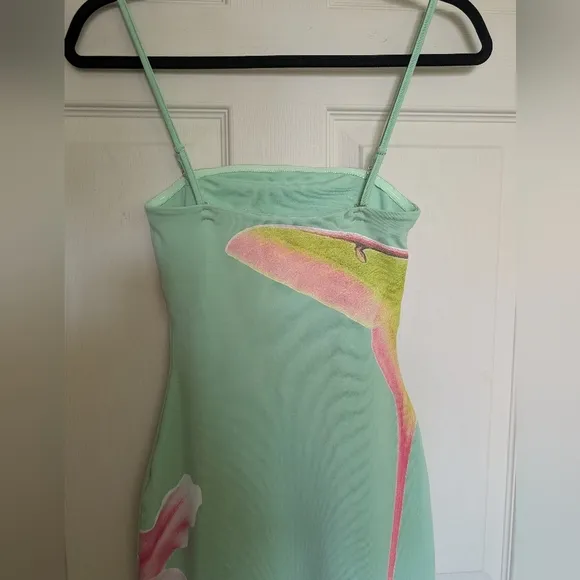 FINAL PRICE Tyler McGillivary Luna Lily Bodycon Dress XS Mint Midi Festival
