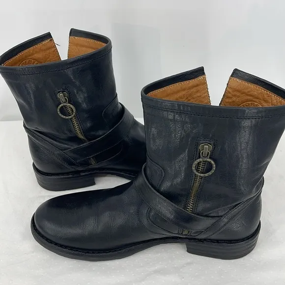 FIORENTINI   BAKER WOMENS SIZE (39) 9 US Black Leather Buckle Boots