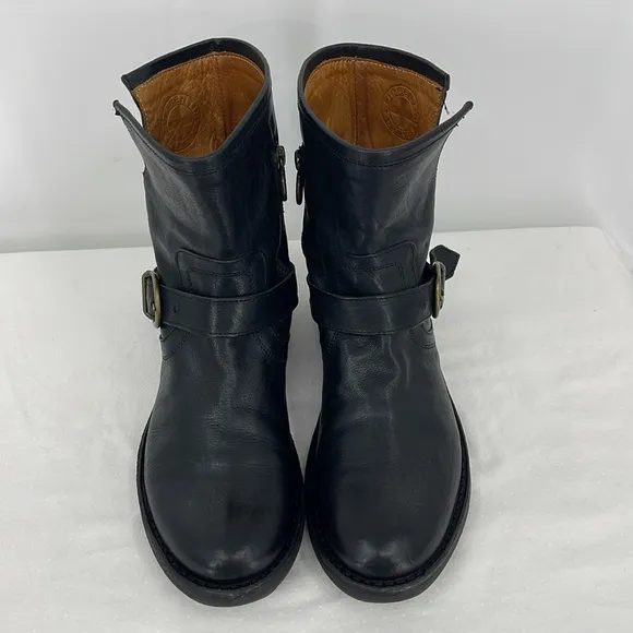 FIORENTINI   BAKER WOMENS SIZE (39) 9 US Black Leather Buckle Boots