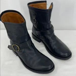 FIORENTINI   BAKER WOMENS SIZE (39) 9 US Black Leather Buckle Boots