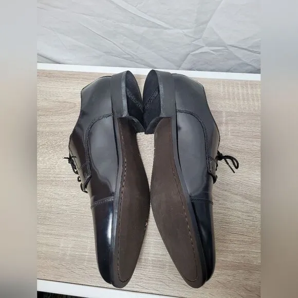Florsheim Broxton Black Dress Shoes Lace Up Derby Leather Formal Dressy Men 11 D