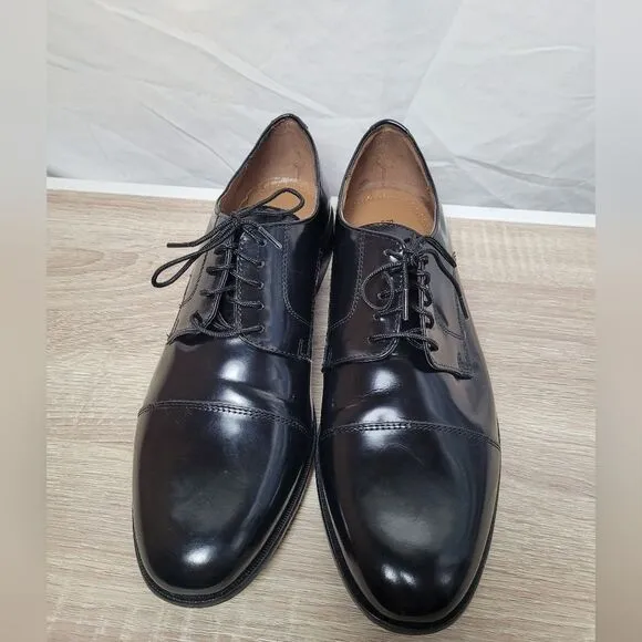 Florsheim Broxton Black Dress Shoes Lace Up Derby Leather Formal Dressy Men 11 D