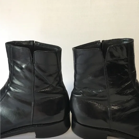 FLORSHEIM Dress Boots Regent Bike Toe Black leather 9.5 D