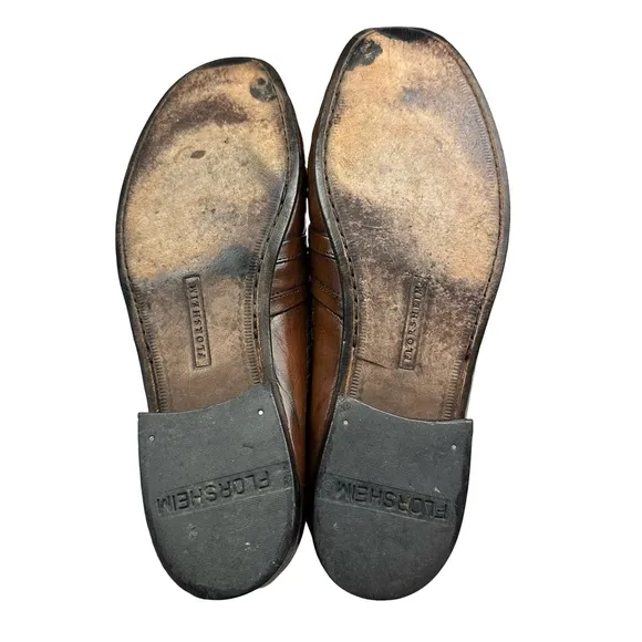 Florsheim Kiltie Tassel Brown Leather Office Career Loafers Men’s 10D