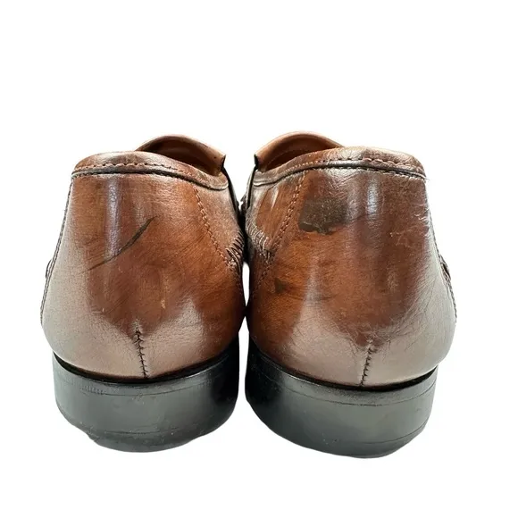 Florsheim Kiltie Tassel Brown Leather Office Career Loafers Men’s 10D
