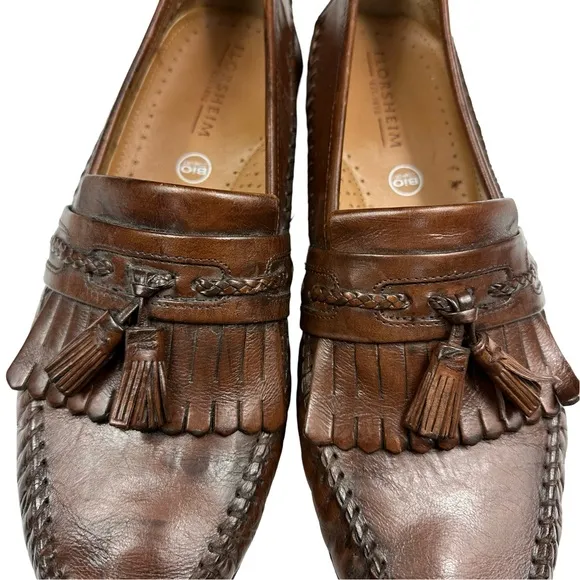 Florsheim Kiltie Tassel Brown Leather Office Career Loafers Men’s 10D