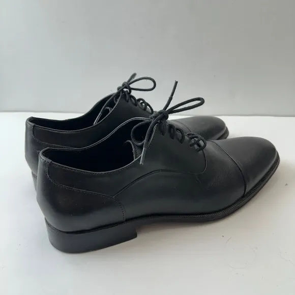 Florsheim Leather Oxford Dress Shoes Classic Lace Up Black Mens Size 9M‎