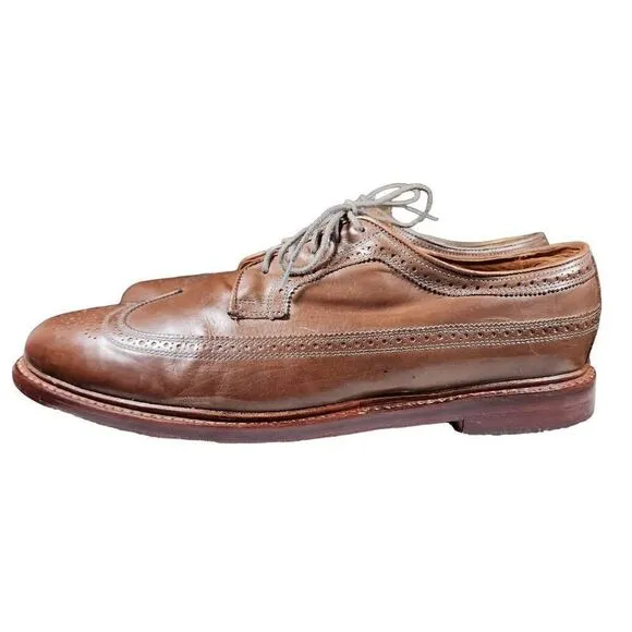 Florsheim Limited Men's Brown Veblen Wingtip Leather Oxford Shoes Size 12
