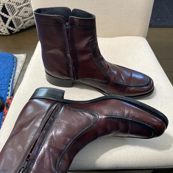 Florsheim Mens Essex leather zipper ankle boots size 10.5