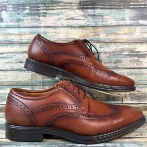 Florsheim Mens Size 9M Wingtip Oxford Dress Shoes Brown Leather Formal Workwear