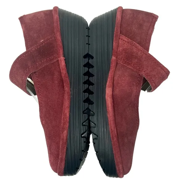 Fly London Women's Robi Mary Jane rust Suede Wedges size 39/8-8.5 NWT 🪰