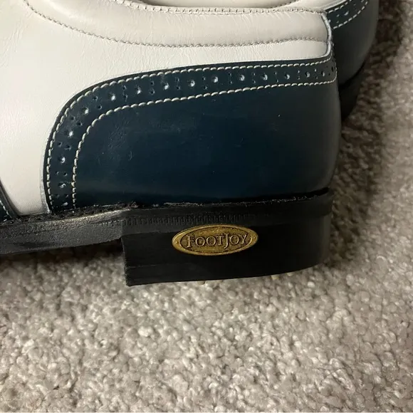 FootJoy Classics Women’s Style 90605 Leather Teal/White Golf Shoes Size 8.5B