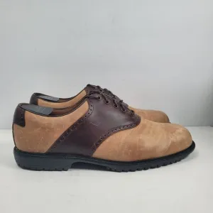 FootJoy Professional Men's Brown Leather Golf Shoes 57045 US Size 11.5W