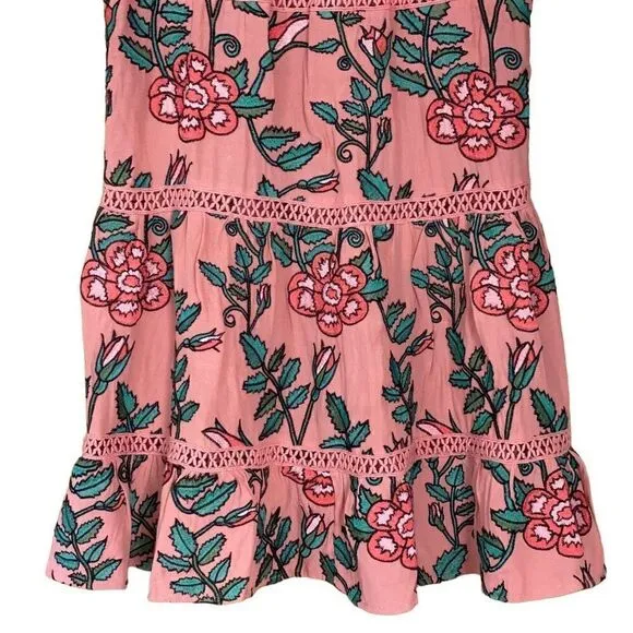 For love &amp; lemons Rosali tank floral embroidered mini dress