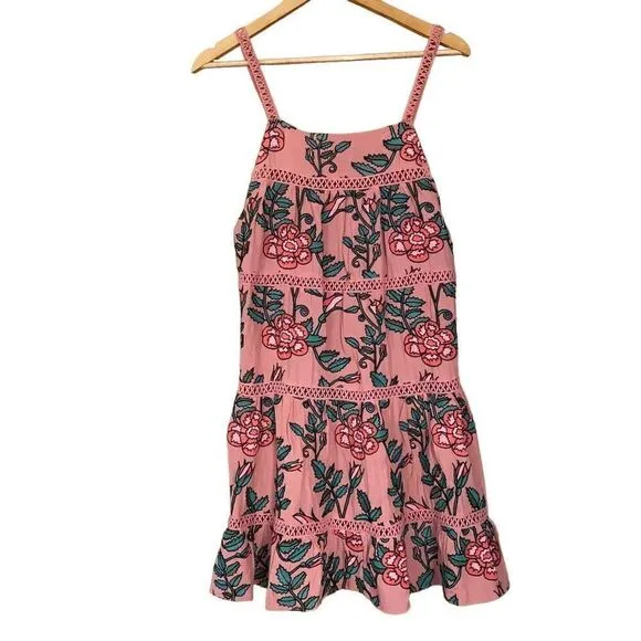 For love &amp; lemons Rosali tank floral embroidered mini dress