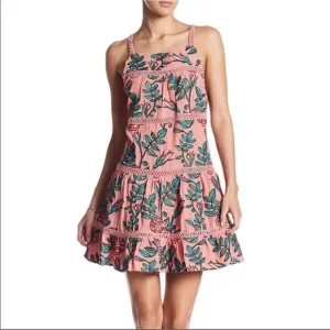 For love &amp; lemons Rosali tank floral embroidered mini dress