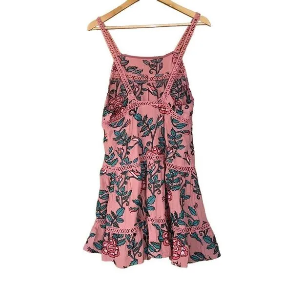 For love &amp; lemons Rosali tank floral embroidered mini dress