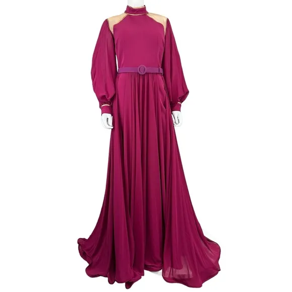 FOUAD SARKIS Cherry Formal Evening Gown, NWT