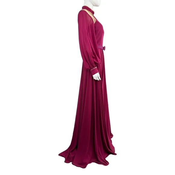 FOUAD SARKIS Cherry Formal Evening Gown, NWT