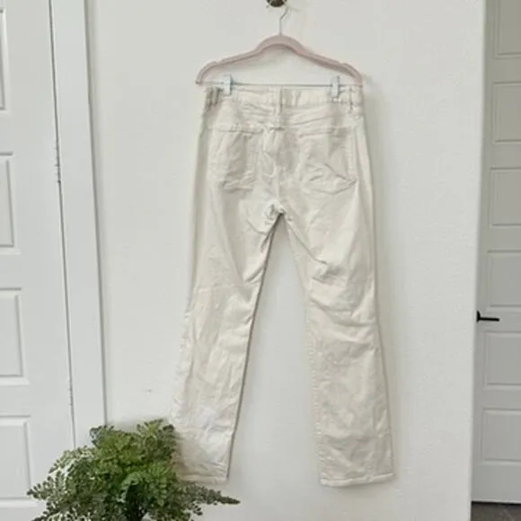Frame Le Mini Boot Jeans - Size 31, White