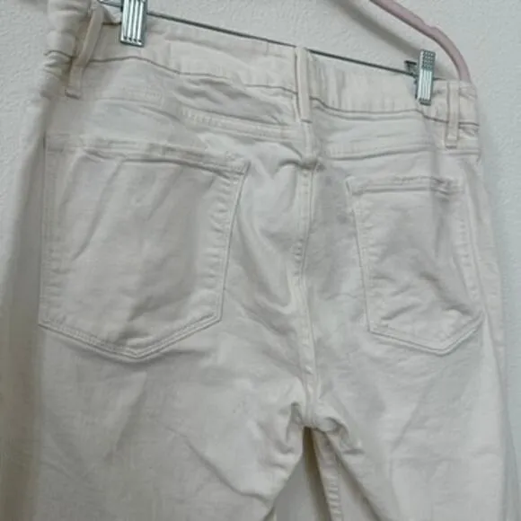 Frame Le Mini Boot Jeans - Size 31, White