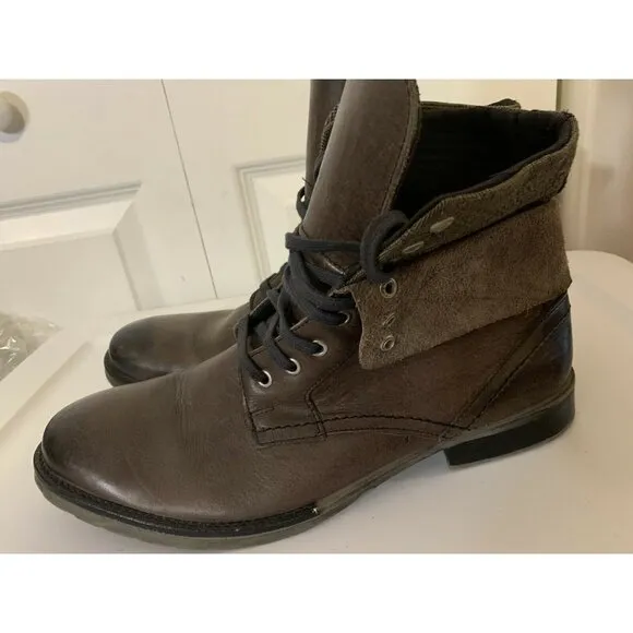 Franco Fortini Men’s‎ Sz 12 Ankle Boots Mate 2 Laces Brown Leather