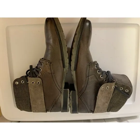 Franco Fortini Men’s‎ Sz 12 Ankle Boots Mate 2 Laces Brown Leather