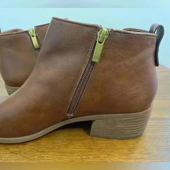 Franco sarto brown leather Lydia bootie