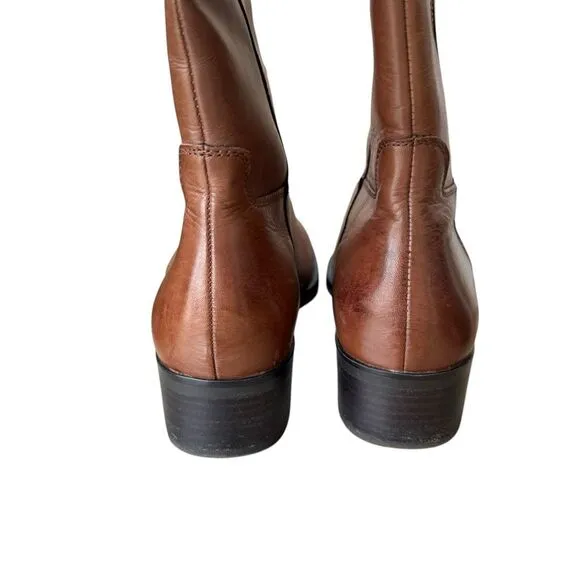 Franco Sarto Christina brown tall leather riding boots size 10