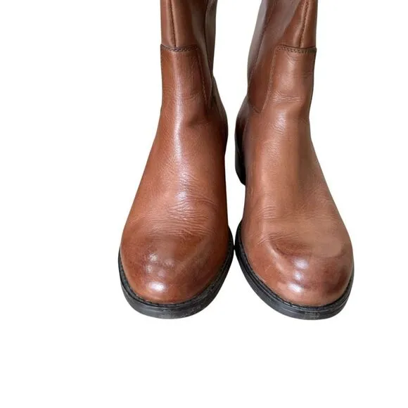 Franco Sarto Christina brown tall leather riding boots size 10