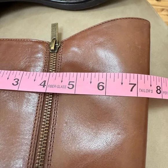 Franco Sarto Christina brown tall leather riding boots size 10